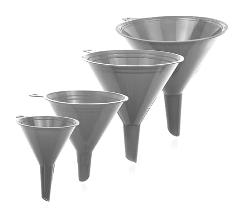 4 Piece Food Grade Plastic Funnel Set