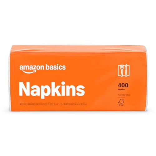 400 Count Amazon Basics Everyday Paper Napkins