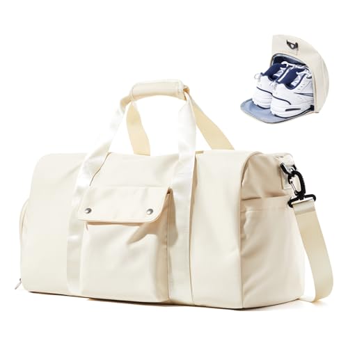Travel Duffle Gym Bag with Shoe Compartment Carry-On