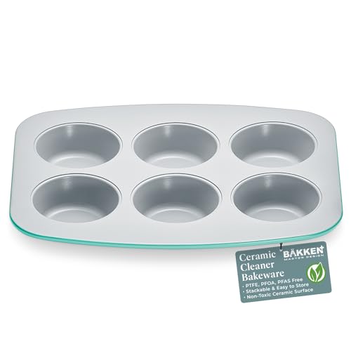 6-Cup Ceramic Nonstick Muffin Pan Set