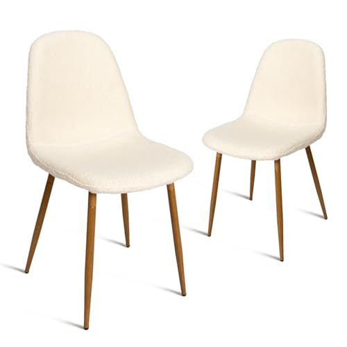 2 Pack Upholstered Armless Dining Chairs