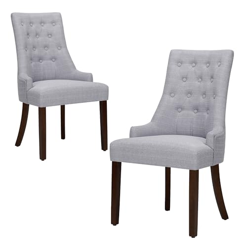 2 Pack Wingback Upholstered Dining Room Chairs