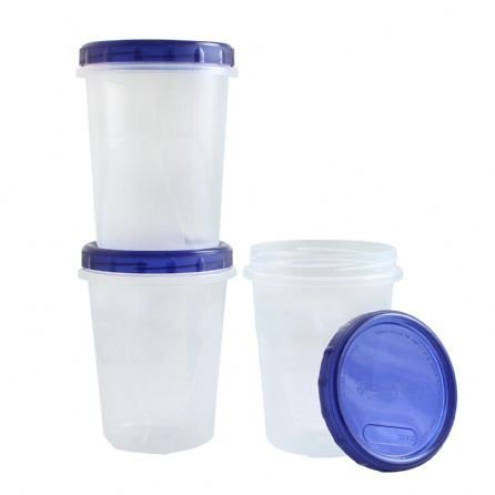 3 Pack 32oz Twist Top Food Storage Containers