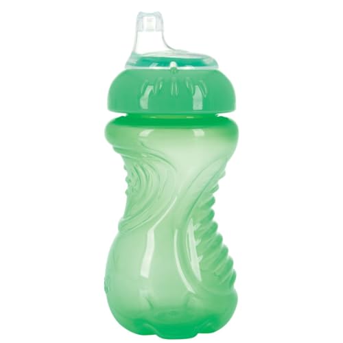Nuby No-Spill Easy Grip Cup, 10 Ounce, Colors May Vary, 1 Pack