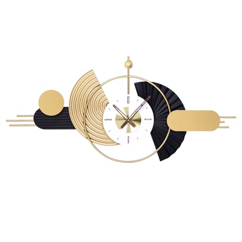 39-Inch Modern Silent Non-Ticking Wall Clock