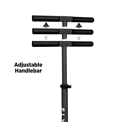 Flyer Kickstart Max, Kick Scooter, Adjustable Handlebars & Foldable, Black Scooter 8+ Years, and up to 220 lbs