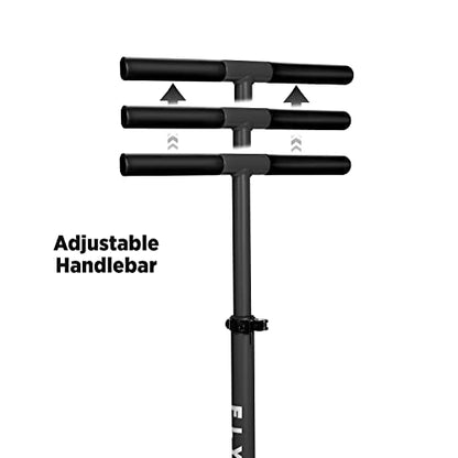 Flyer Kickstart Max, Kick Scooter, Adjustable Handlebars & Foldable, Black Scooter 8+ Years, and up to 220 lbs
