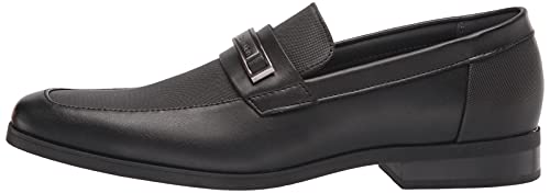 Calvin Klein Men's Black Leather Loafers, Size 8