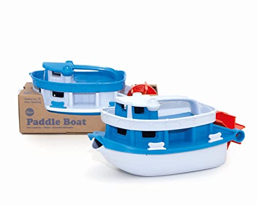 Green Toys Blue/Grey Paddle Boat Bath Toy
