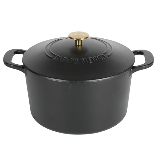 Martha Stewart 7-Quart Enamel Cast Iron Dutch Oven