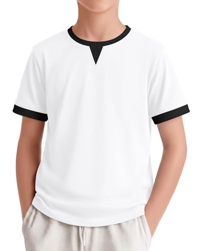 Boys Short Sleeve Colorblock Baseball T-Shirt