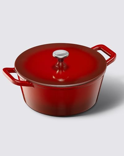 6 Quart Enameled Cast Iron Dutch Oven Pot