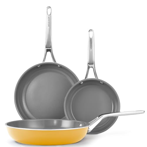 3-Piece Ceramic Nonstick PFAS-Free Cookware Set