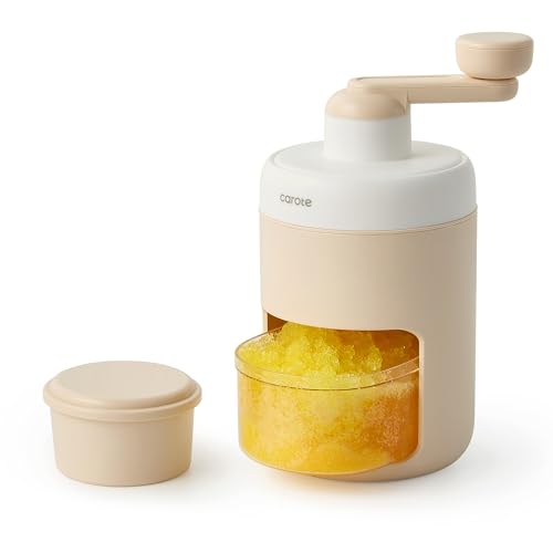 CAROTE Manual Shaved Ice and Snow Cone Machine