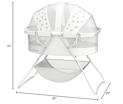 Dream On Me Portable Baby Bassinet with Canopy