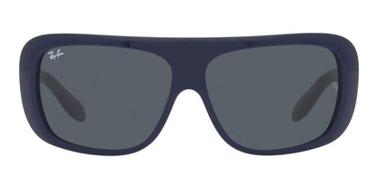Ray-Ban RB2196 Blair Rectangular Sunglasses, Blue/Blue, 61 mm