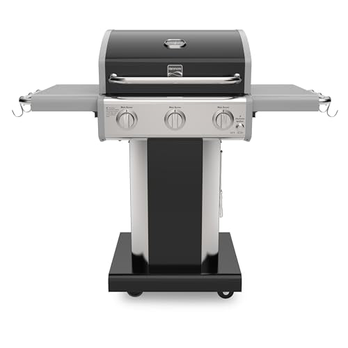 Kenmore 3-Burner Propane Gas Grill with Side Shelves