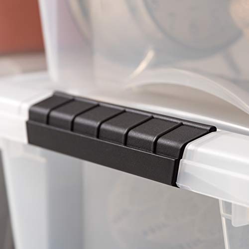 19 Qt IRIS Stackable Plastic Storage Bins, 6 Pack