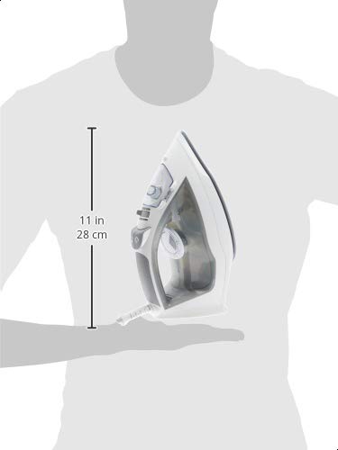 Amazon Basics Ceramic Soleplate Steam Iron, 1700-Watt, Gray, 11 Inch