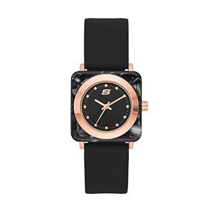 Skechers Women's Rose Gold/Black Quartz Watch