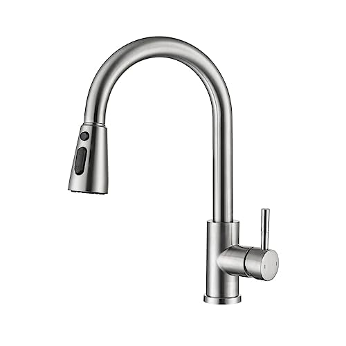 Pull Down Single Handle Kitchen Sink Faucet
