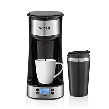 Single Serve Coffee Maker with Travel Mug