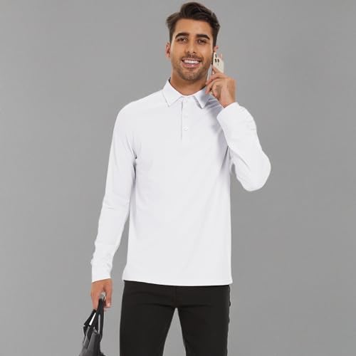 Men's Long Sleeve Golf Shirt UPF 50+ Performance