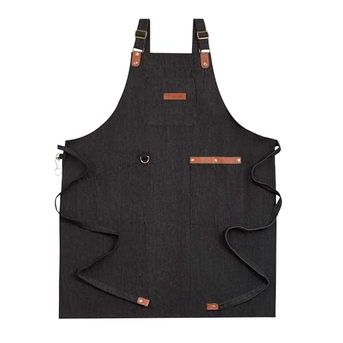 Tievo Lightweight Denim Apron with Pockets