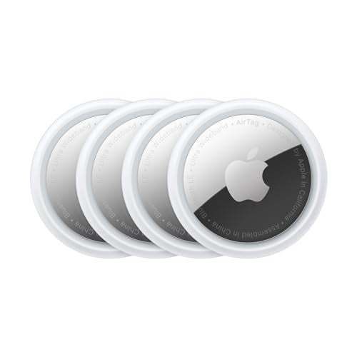 4 Pack Apple AirTag Bluetooth Item Tracker Set