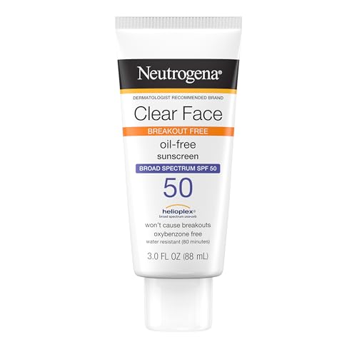 Neutrogena Clear Face Oil-Free SPF 50 Sunscreen Lotion
