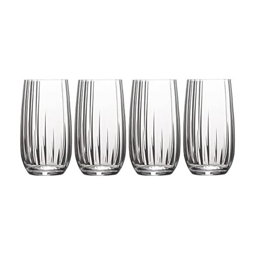 Set of 4 Highball Tumbler Cups, 18-Ounce