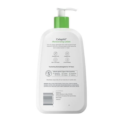 Cetaphil Moisturizer for All Skin Types, 20 oz