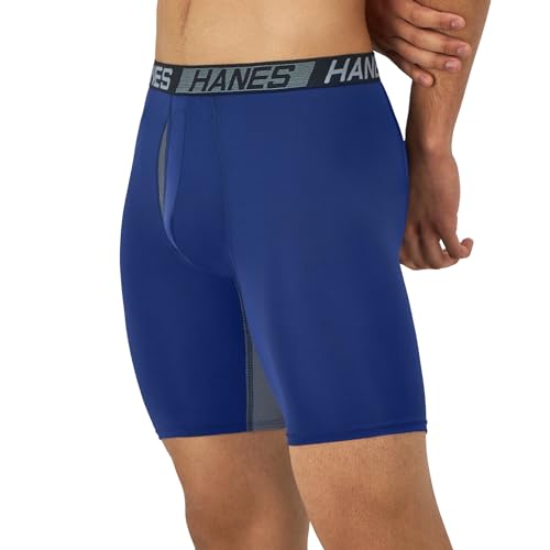 Hanes Men's Moisture-Wicking Boxer Briefs Multi-Pack