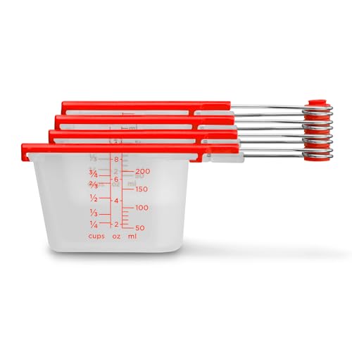 4 Piece Self-Leveling Measuring Cups Set