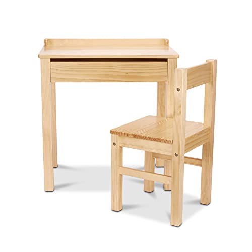 Melissa & Doug Wooden Kids Lift-Top Desk and Chair