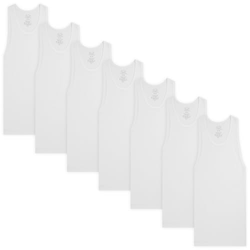 7 Pack Fruit of the Loom Boys Cotton Undershirts