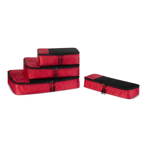 4 Piece Amazon Essentials Travel Packing Cubes Set