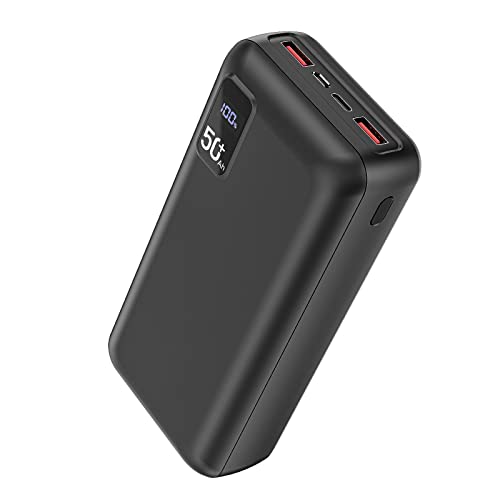 50000mAh Power Bank Fast Charging Portable Charger USB-C