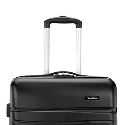 Samsonite Evolve SE Hardside Expandable Luggage with Double Spinner Wheels, Bass Black, 3PC SET (CO/M/L)