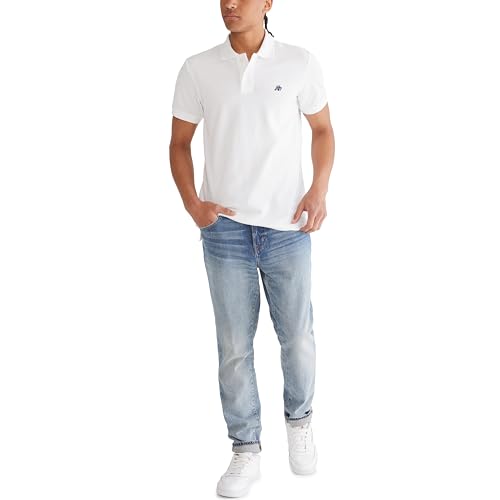 AEROPOSTALE Men's Bleach Polo Shirt, Medium