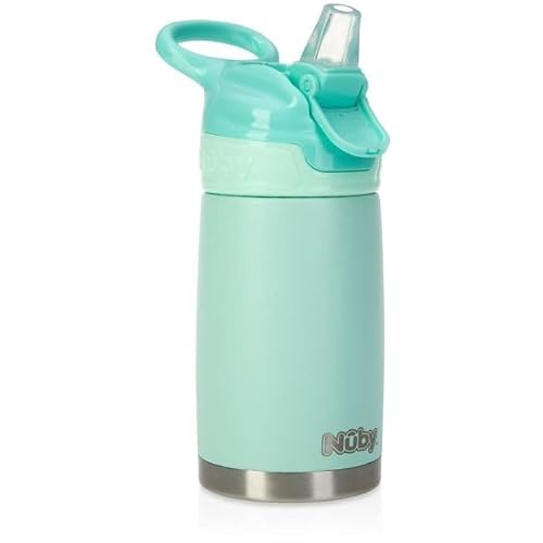 10 Oz Nuby No-Spill Stainless Steel Kids Cup