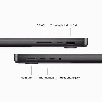 Apple 2023 MacBook Pro Laptop M3 Pro chip with 11‑core CPU, 14‑core GPU: Built for Apple Intelligence, 14.2-inch Liquid Retina XDR Display, 18GB Unified Memory, 512GB SSD Storage; Space Black