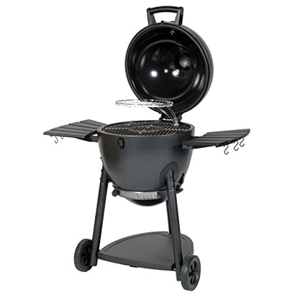 Char-Griller® AKORN® Kamado Charcoal Grill and Smoker with Cast Iron Grates, Warming Rack and Locking Lid with 445 Cooking Square Inches in Graphite, Model E16620