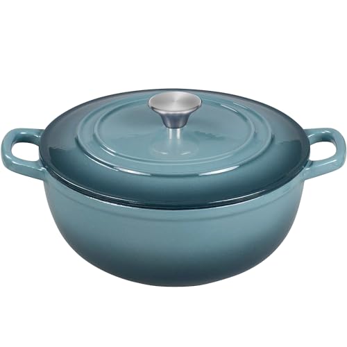 4.8 Qt Enameled Cast Iron Dutch Oven with Lid