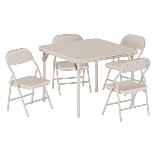 5 Piece Kids Folding Table and Chairs Set
