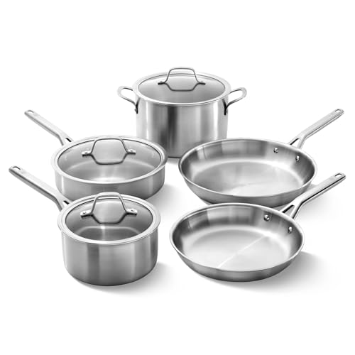 Calphalon 8-Piece Stainless Steel Cookware Set