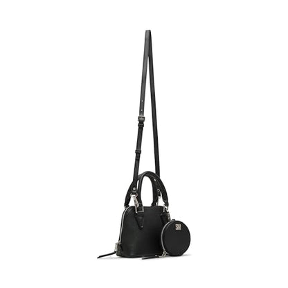 Steve Madden Warren Black Satchel Gift Set