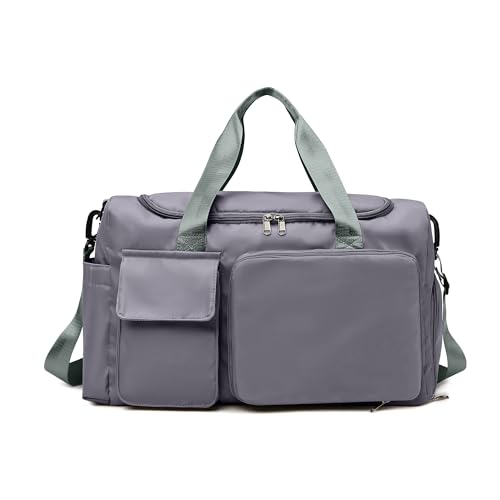 Foldable Gym Duffle Bag with Shoe and Wet Compartment