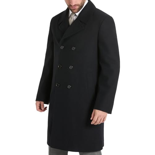 Ben Sherman Men's Wool Double Breasted Overcoat Size Small