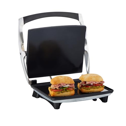 Imusa Nonstick Electric Panini Press with Temperature Control